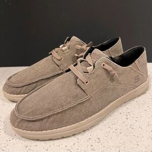SKECHERS Volgo Slip On Sneakers Casual Slip-On Loafers Brown Beige Size 11.5